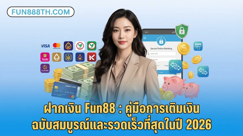วิธีฝากเงิน Fun88 - รวดเร็ว ปลอดภัย เข้าบัญชีทันที 1 ฝากเงิน-Fun88