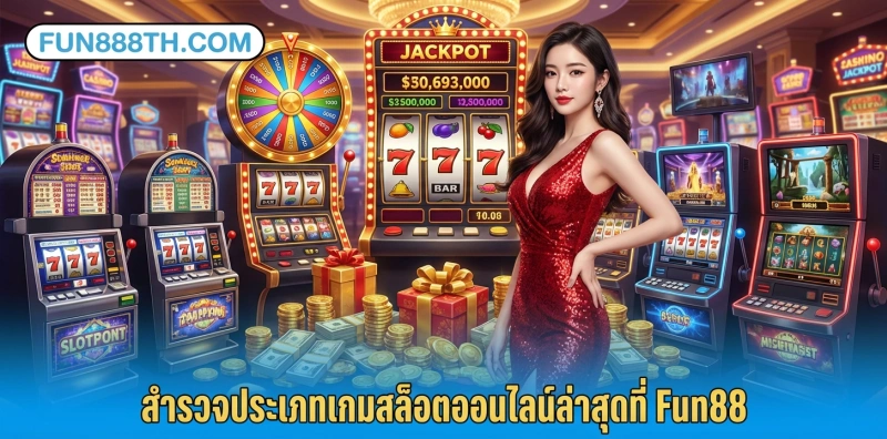 สำรวจประเภทเกมสล็อตออนไลน์ล่าสุดที่-Fun88